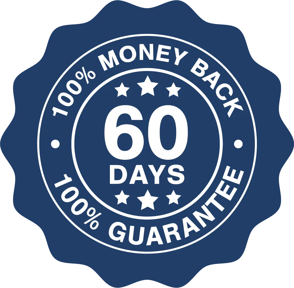 60 day money back guarantee